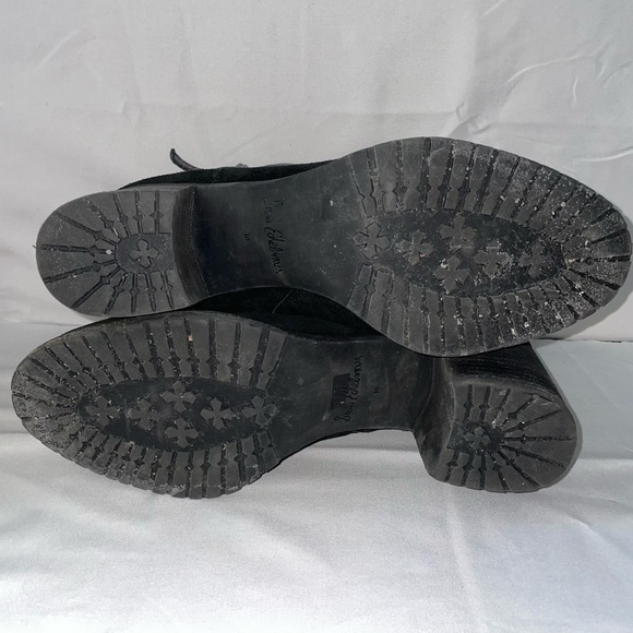 Sam Edelman Hannah Belted Chelsea Suede Strap Buckle Detail BlockHeel Ankle Boot - Picture 12 of 13